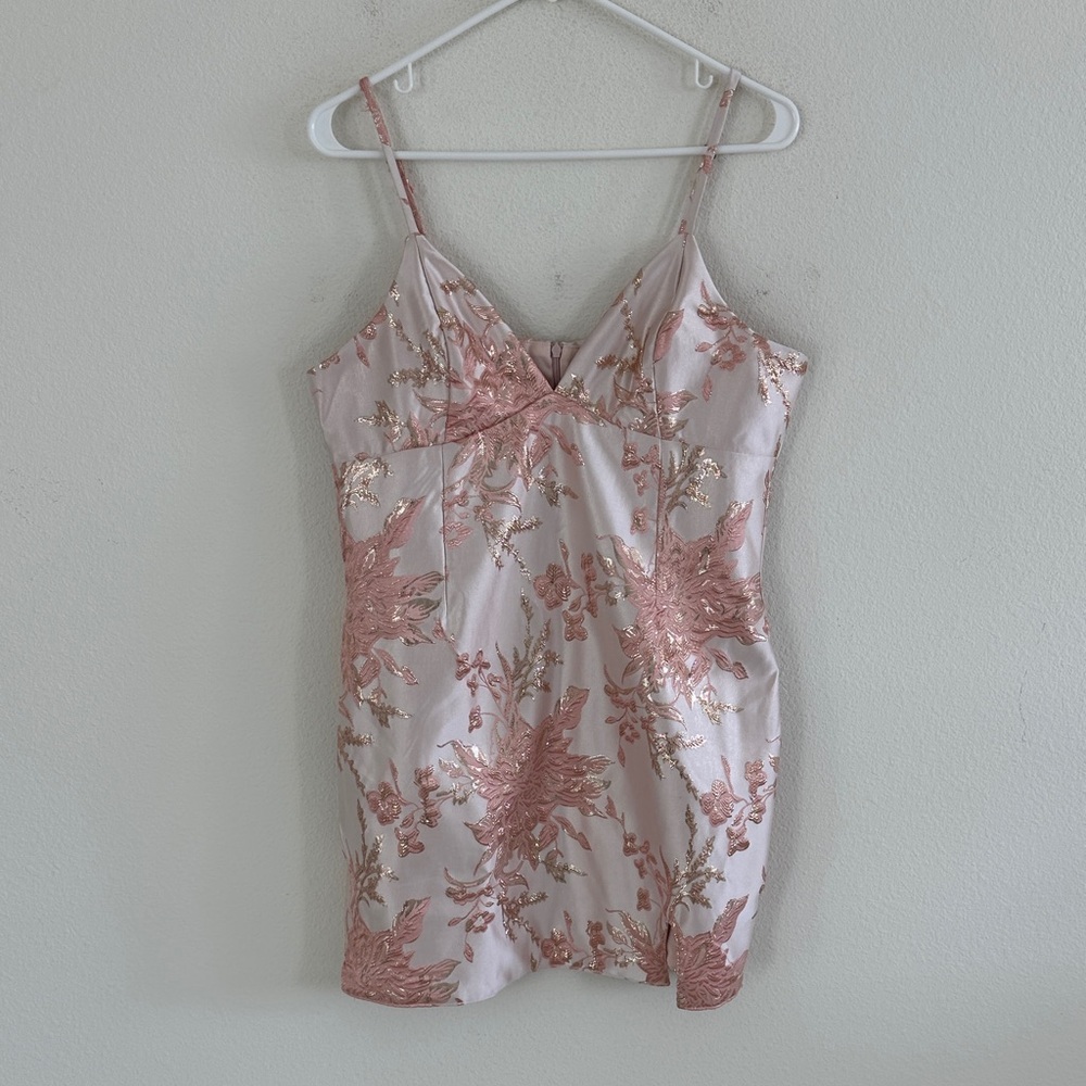 NWT Wild Fable Pink Floral Embroidered Dress